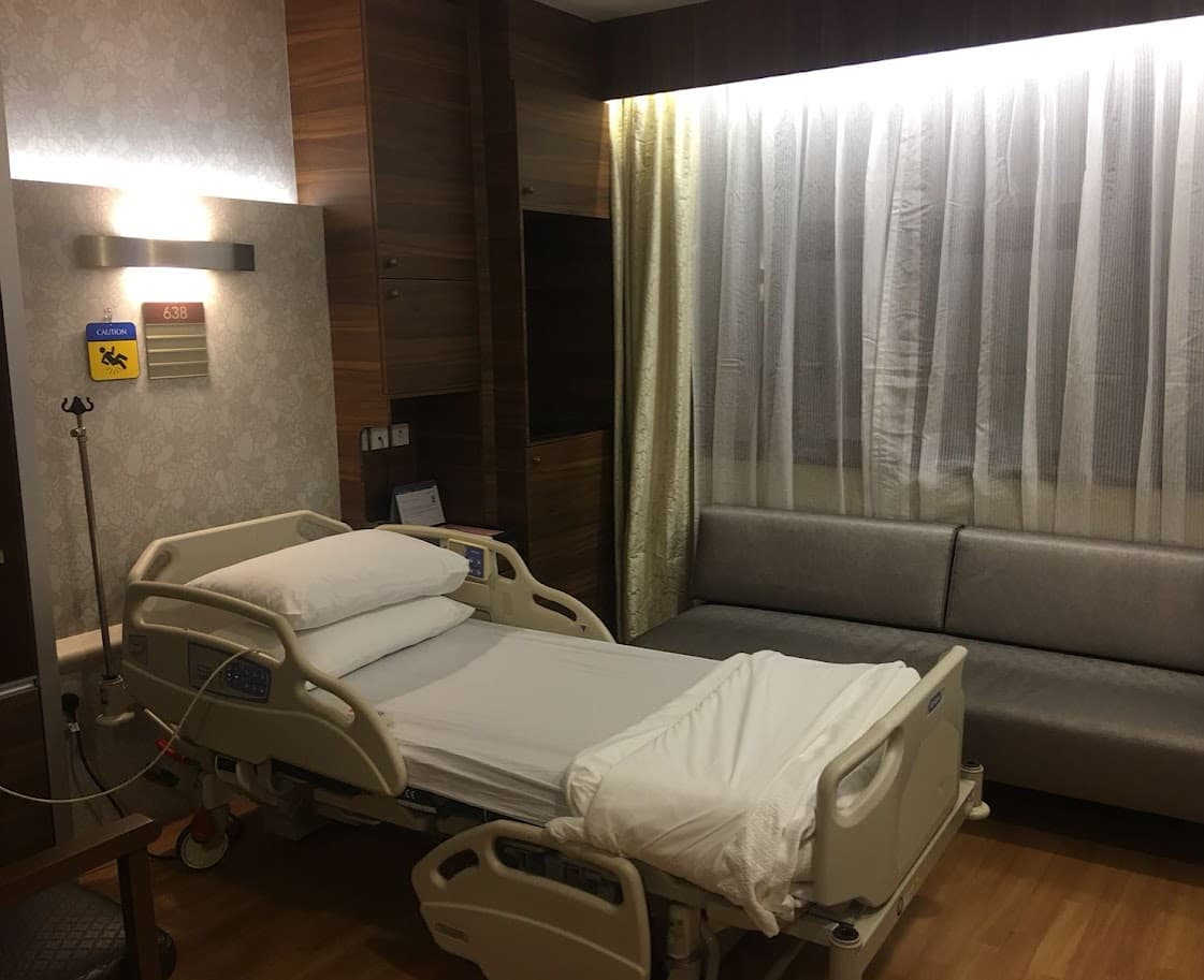 Private recovery room representing premium patient comfort